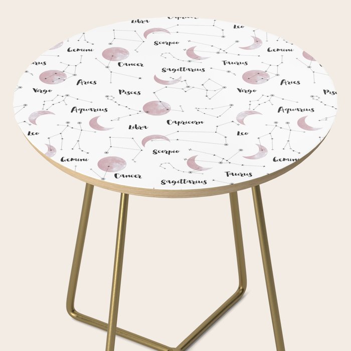 Pink Moon and Constellations Side Table Gallery Image 2