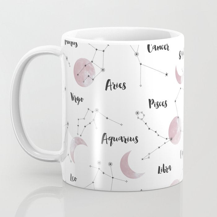 Pink Moon and Constellations Coffee Mug Gallery Image 3