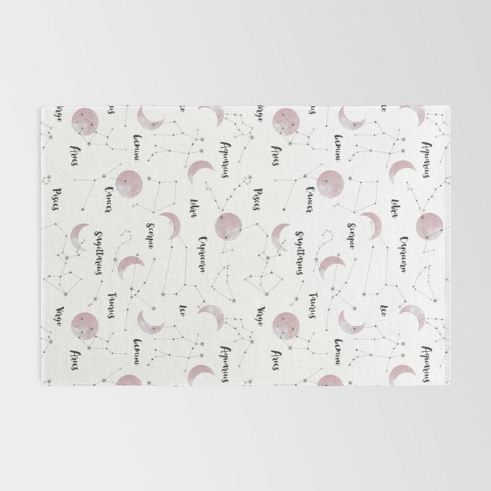 Pink Moon and Constellations Rug Gallery Image 2