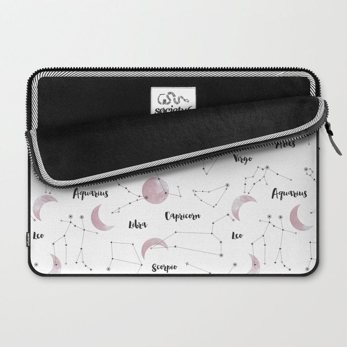 Pink Moon and Constellations Laptop Sleeve Gallery Image 2
