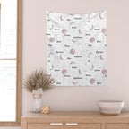 Pink Moon and Constellations Wall Tapestry Gallery Image 2