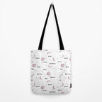 Pink Moon and Constellations Tote Bag Gallery Image 2