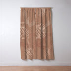 calming essentials loops Mocha Mousse Window Curtain Gallery Image 3