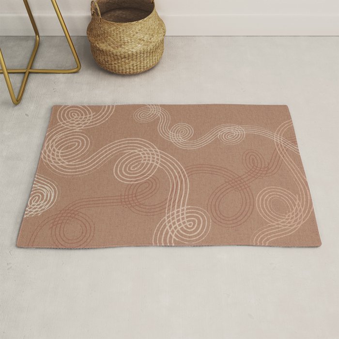 calming essentials loops Mocha Mousse Rug Gallery Image 1