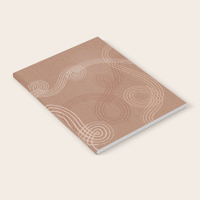 calming essentials loops Mocha Mousse Notebook
