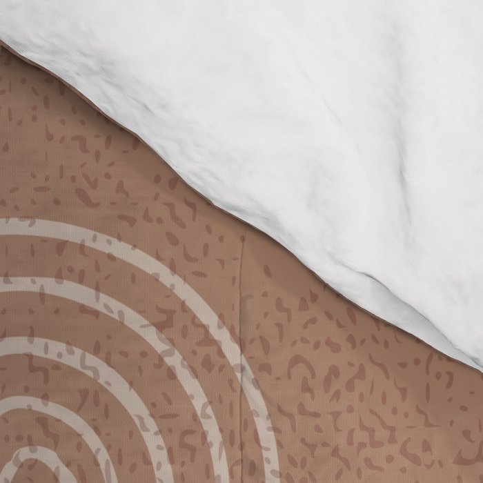 calming essentials loops Mocha Mousse Comforter Gallery Image 4