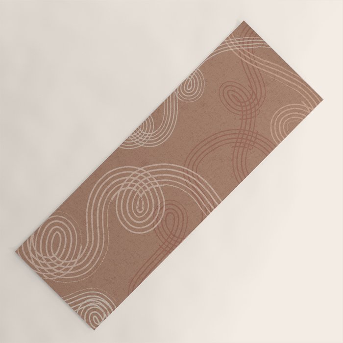 calming essentials loops Mocha Mousse Yoga Mat Gallery Image 1