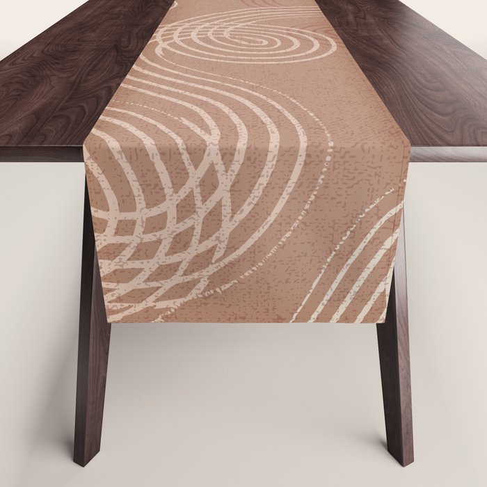 calming essentials loops Mocha Mousse Table Runner Gallery Image 1