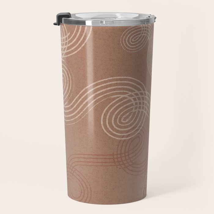 calming essentials loops Mocha Mousse Travel Mug Gallery Image 3