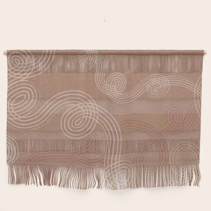 calming essentials loops Mocha Mousse Wall Hanging Gallery Image 1