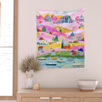 Pink Mountain Wall Tapestry Gallery Image 2