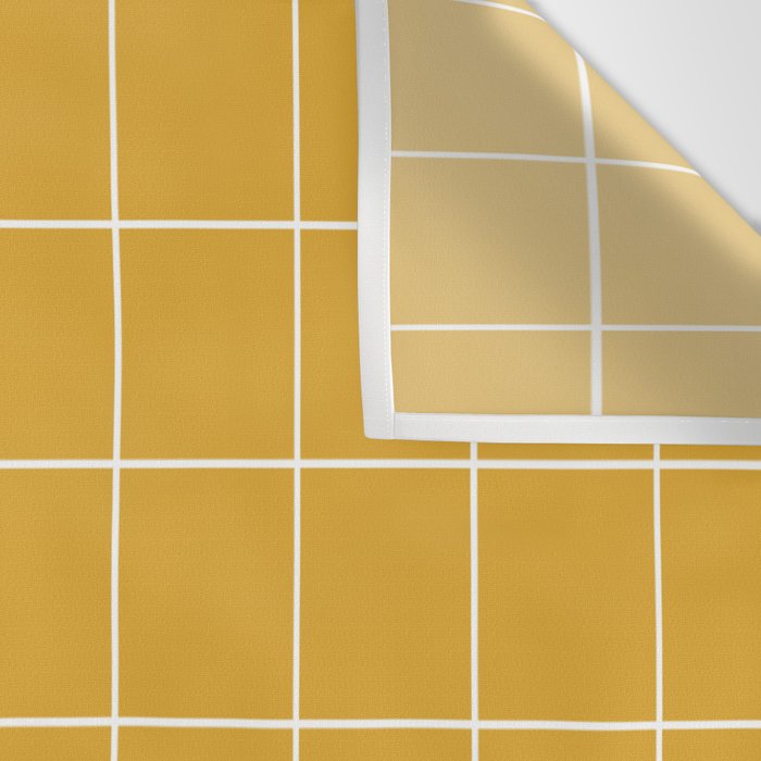 Grid (Mustard Yellow) Wall Tapestry Gallery Image 3
