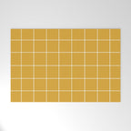 Grid (Mustard Yellow) Welcome Mat Gallery Image 1