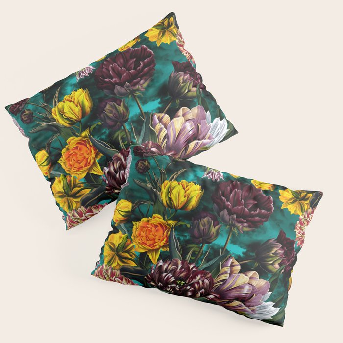 Botanical Multicolor Garden Pillow Sham Gallery Image 1