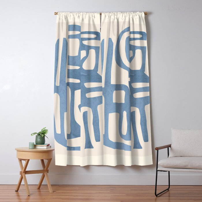 Modern Abstract Shapes 35 Window Curtain Gallery Image 5