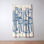 Modern Abstract Shapes 35 Window Curtain Gallery Image 3