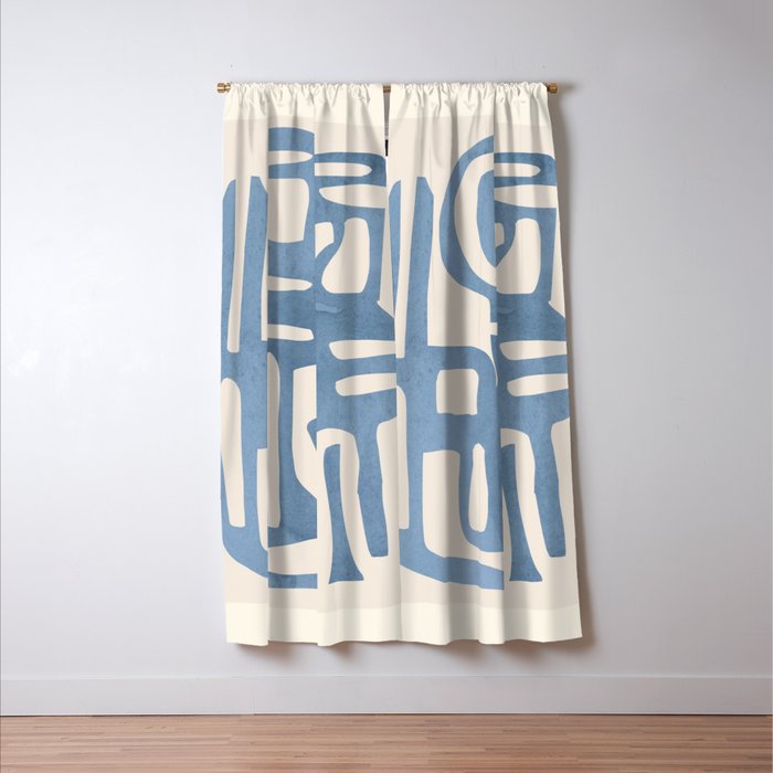 Modern Abstract Shapes 35 Window Curtain Gallery Image 3