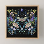 Crystals Moth Mushrooms Mini Art Print Gallery Image 1