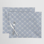 Bows & Ribbons Pattern XLIV Light Pastel Blue Placemat Gallery Image 1