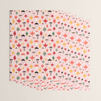 Foraged Mushrooms and Fall Acorns Wrapping Paper Gallery Image 3