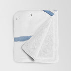 four blue dandelions watercolor Throw Blanket Gallery Image 3