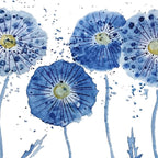 four blue dandelions watercolor Coffee Mug Gallery Image 2