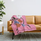 Sagittarius carnation Throw Blanket Gallery Image 1