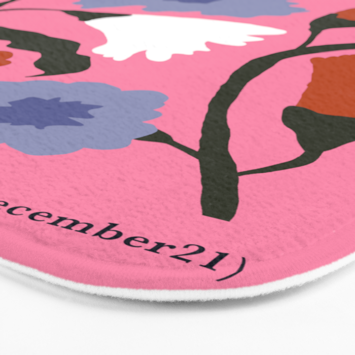 Sagittarius carnation Bath Mat Gallery Image 3