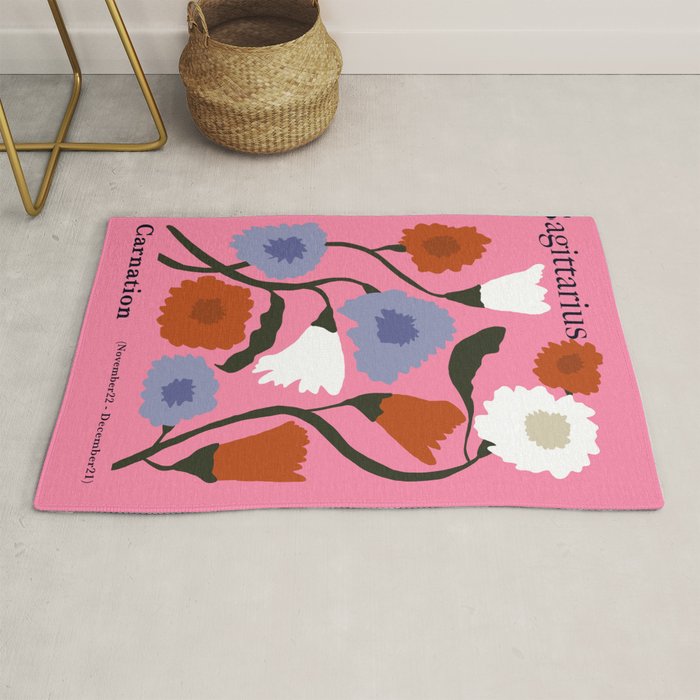 Sagittarius carnation Rug Gallery Image 1