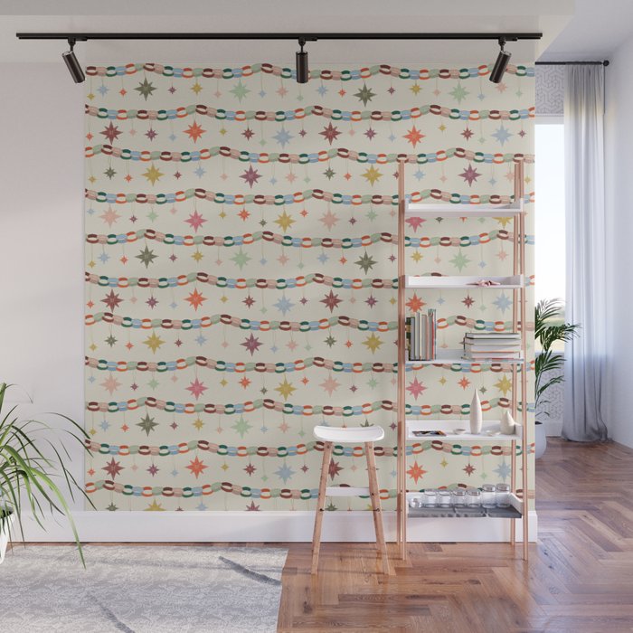 Paper Chains and Stars Wall Mural Gallery Image 1