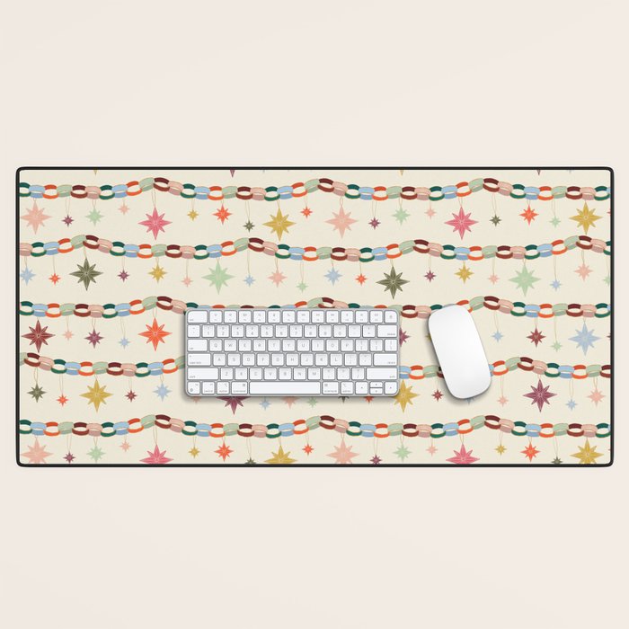 Paper Chains and Stars Desk Mat Gallery Image 1