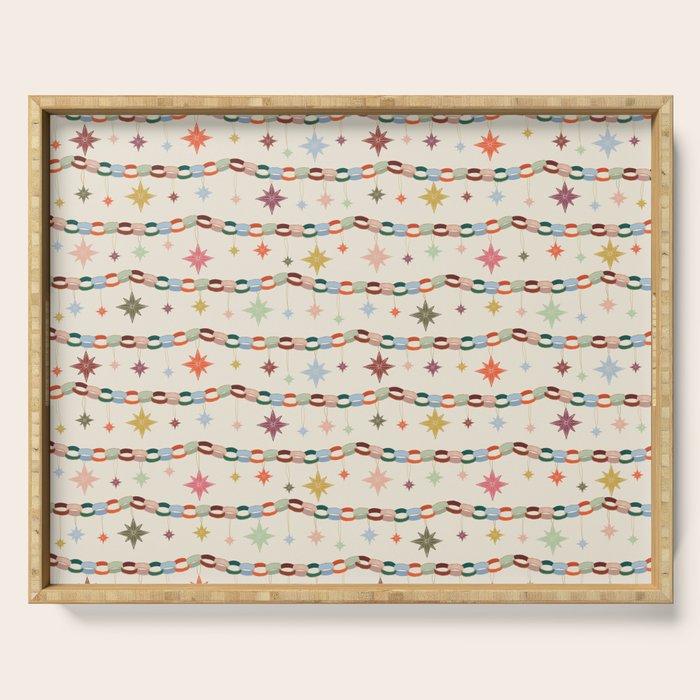 Paper Chains and Stars Serving Tray Gallery Image 1