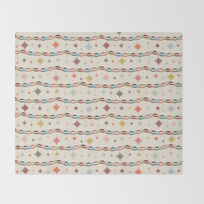Paper Chains and Stars Throw Blanket Gallery Image 2