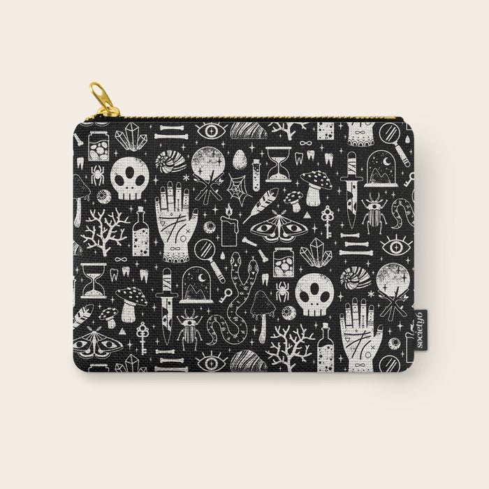 Curiosities: Bone Black Carry All Pouch Gallery Image 1