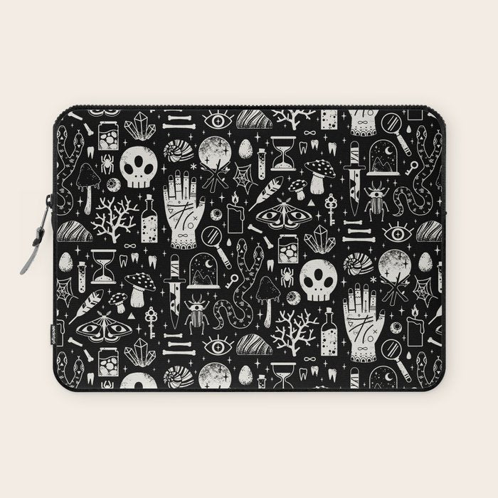 Curiosities: Bone Black Laptop Sleeve Gallery Image 1