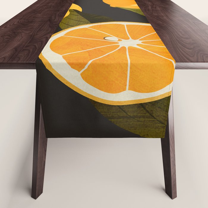 Lemons Botanical Art 1 Table Runner Gallery Image 1
