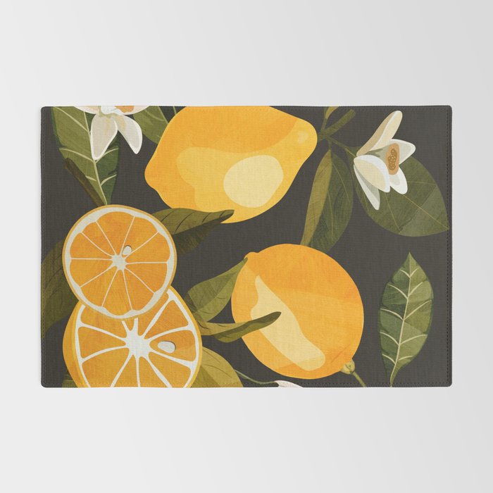 Lemons Botanical Art 1 Rug Gallery Image 2