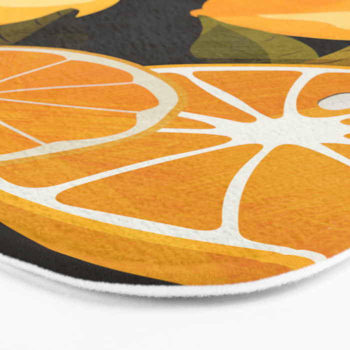 Lemons Botanical Art 1 Bath Mat Gallery Image 3