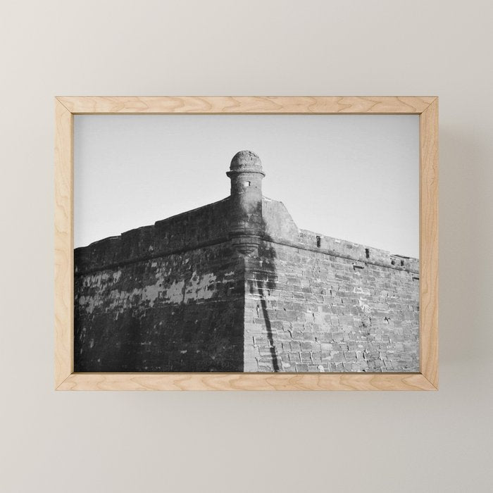 Castillo De San Marcos Shadows Mini Art Print Gallery Image 1