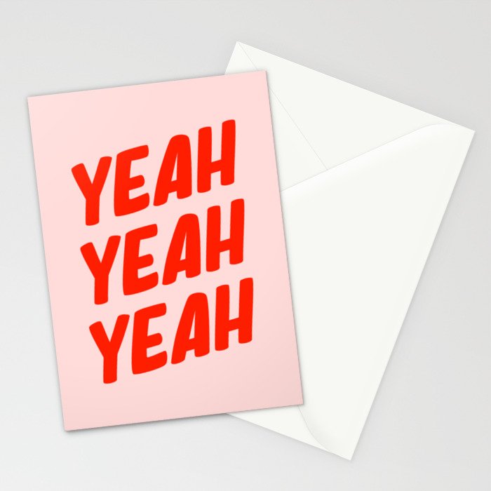 Yeah Yeah Yeah Stationery Card Gallery Image 2
