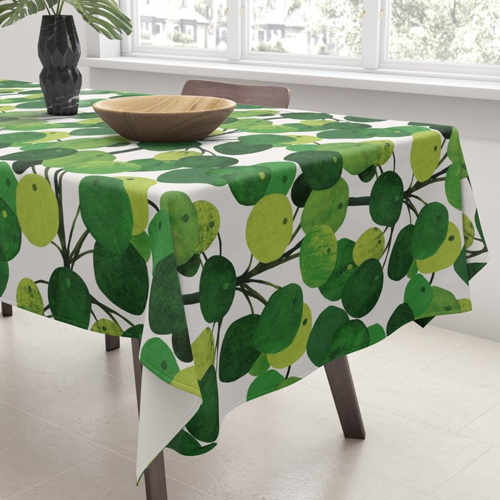 Pilea Peperomioides interior plant Tablecloth Gallery Image 3