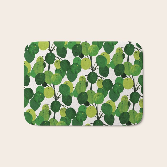 Pilea Peperomioides interior plant Bath Mat Gallery Image 1