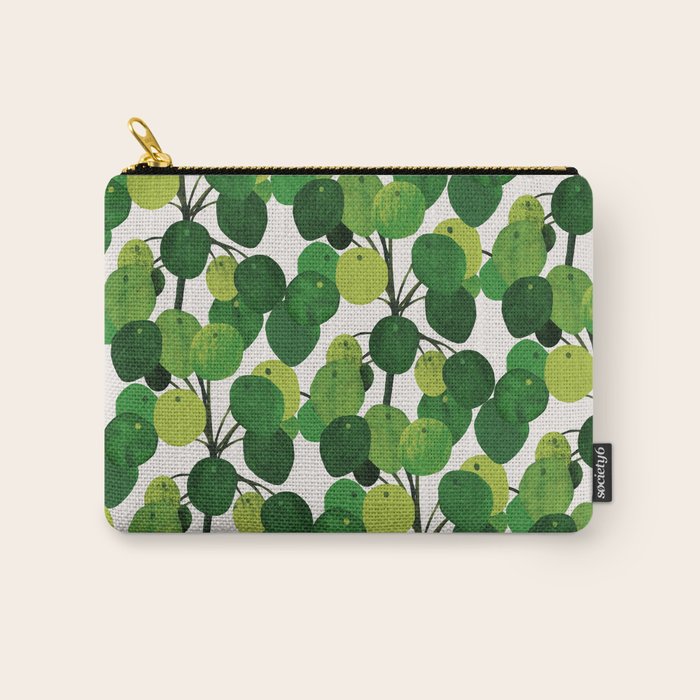 Pilea Peperomioides interior plant Carry All Pouch Gallery Image 1