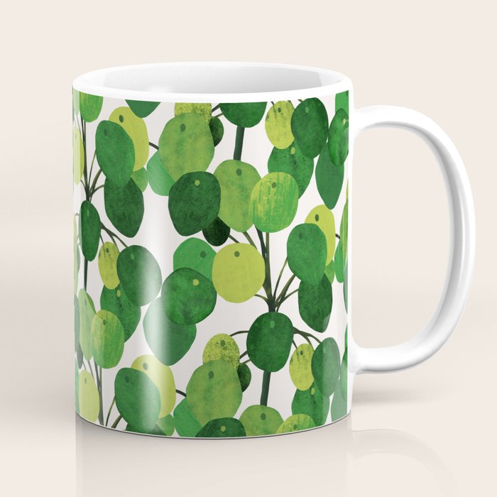 Pilea Peperomioides interior plant Coffee Mug Gallery Image 1
