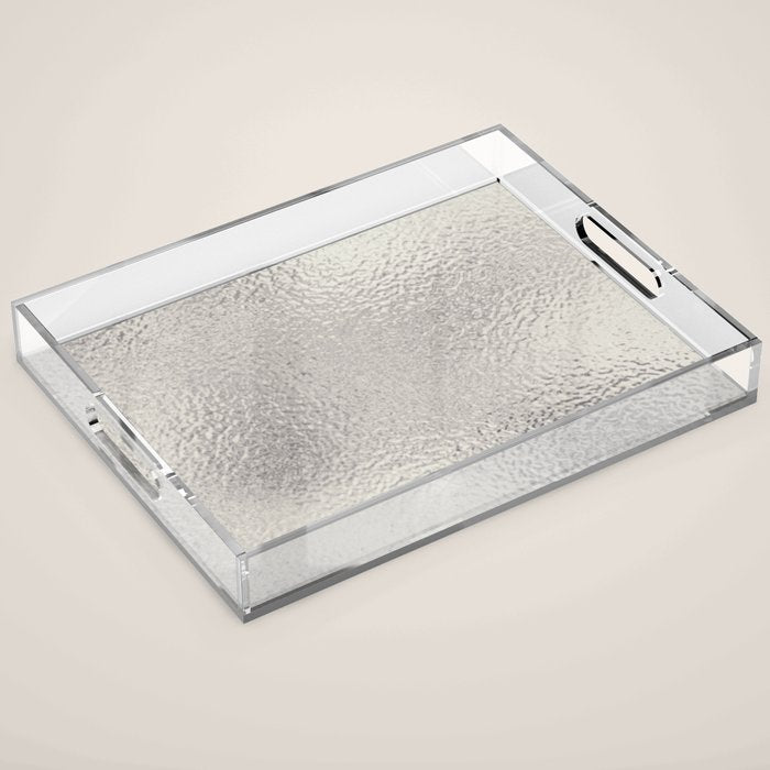 Simply Metallic in Silver Acrylic Tray Gallery Image 1