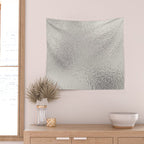 Simply Metallic in Silver Wall Tapestry Gallery Image 2