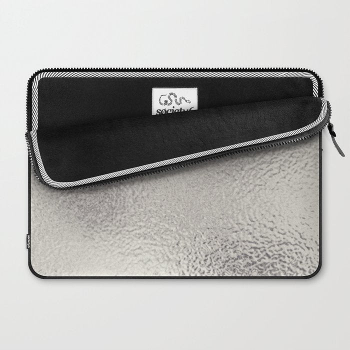 Simply Metallic in Silver Laptop Sleeve Gallery Image 2