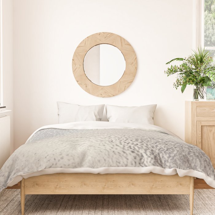 Simply Metallic in Silver Duvet Cover Gallery Image 3