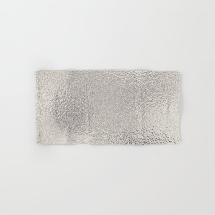 Simply Metallic in Silver Bath Towel Gallery Image 1