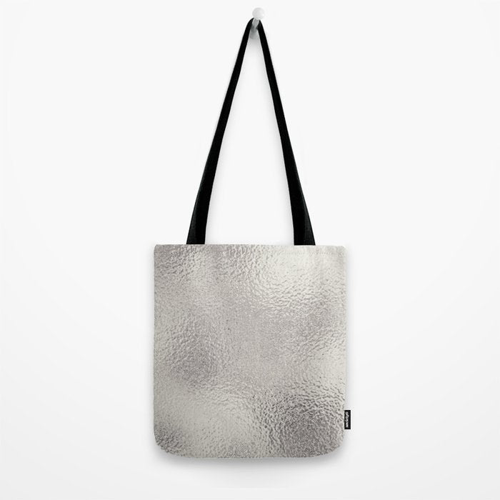 Simply Metallic in Silver Tote Bag Gallery Image 2